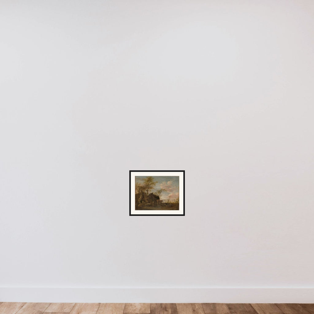 A herdsman's hut framed — shown to scale