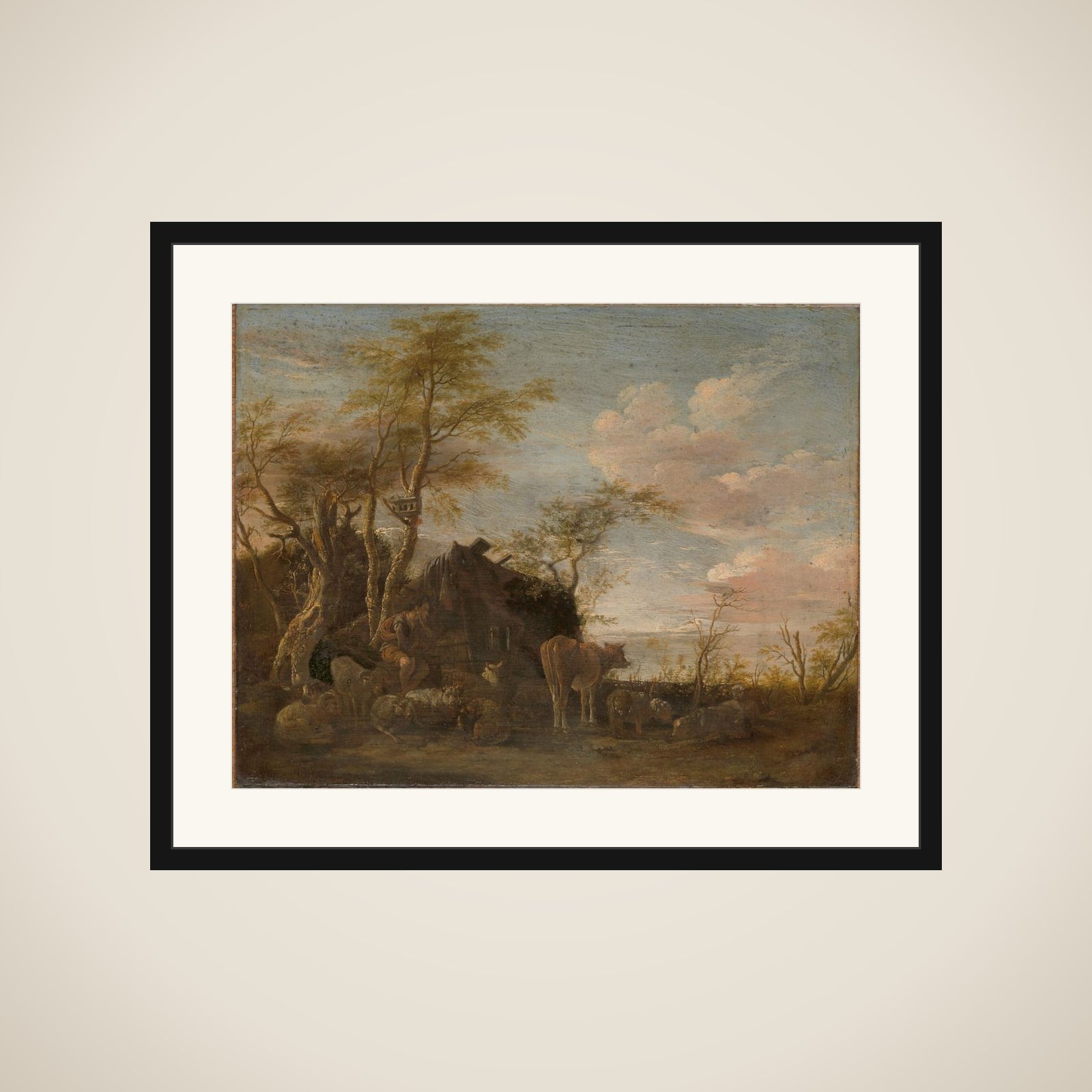 A herdsman's hut framed