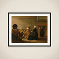 A Musical Company in an Interior framed