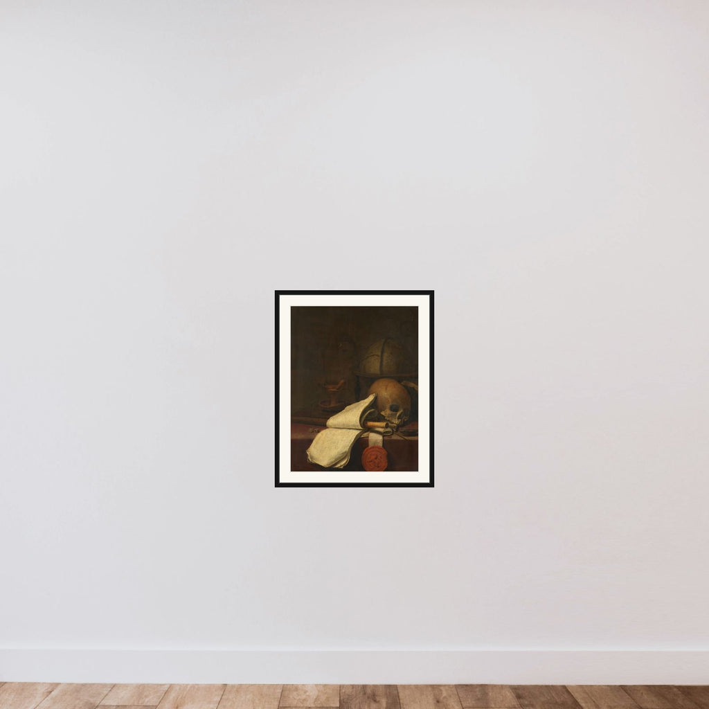 Vanitas Still Life framed — shown to scale