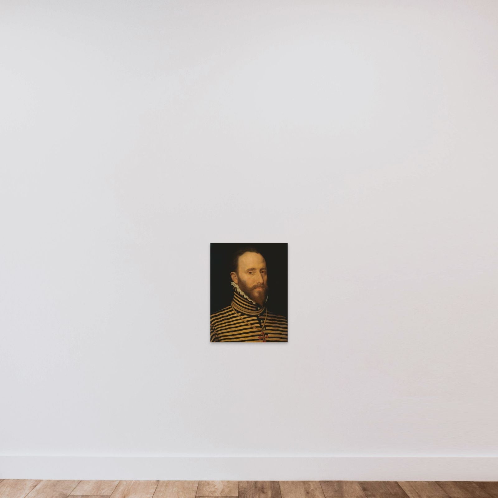 Portrait of a Knight of the Order of Calatrava, probably of the Sorias or Soreau Lineage (Sorel) unframed — shown to scale