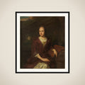 Portrait of Margaretha Nelis (1652-17050, second wife of Casparus Commelin framed