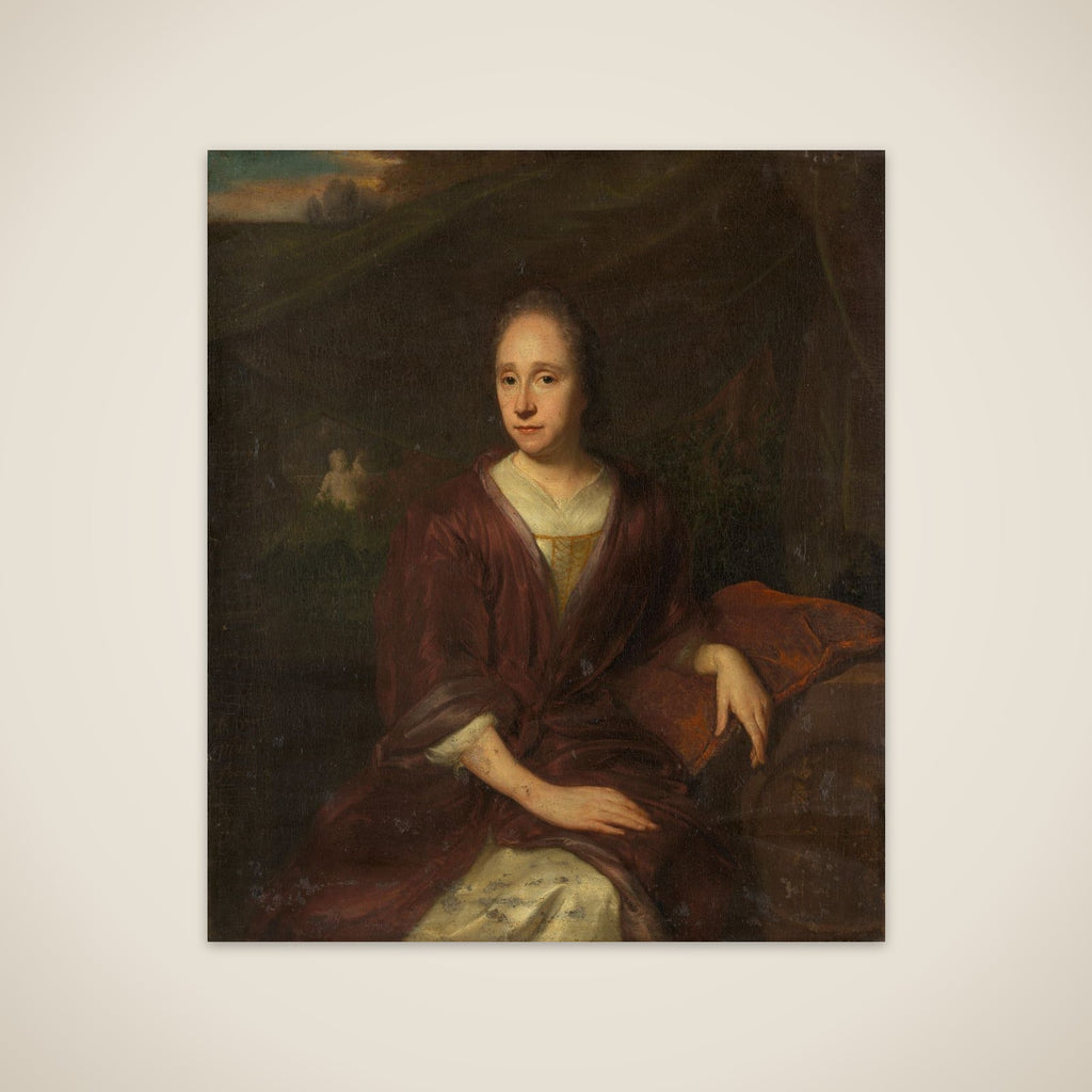 Portrait of Margaretha Nelis (1652-17050, second wife of Casparus Commelin unframed print