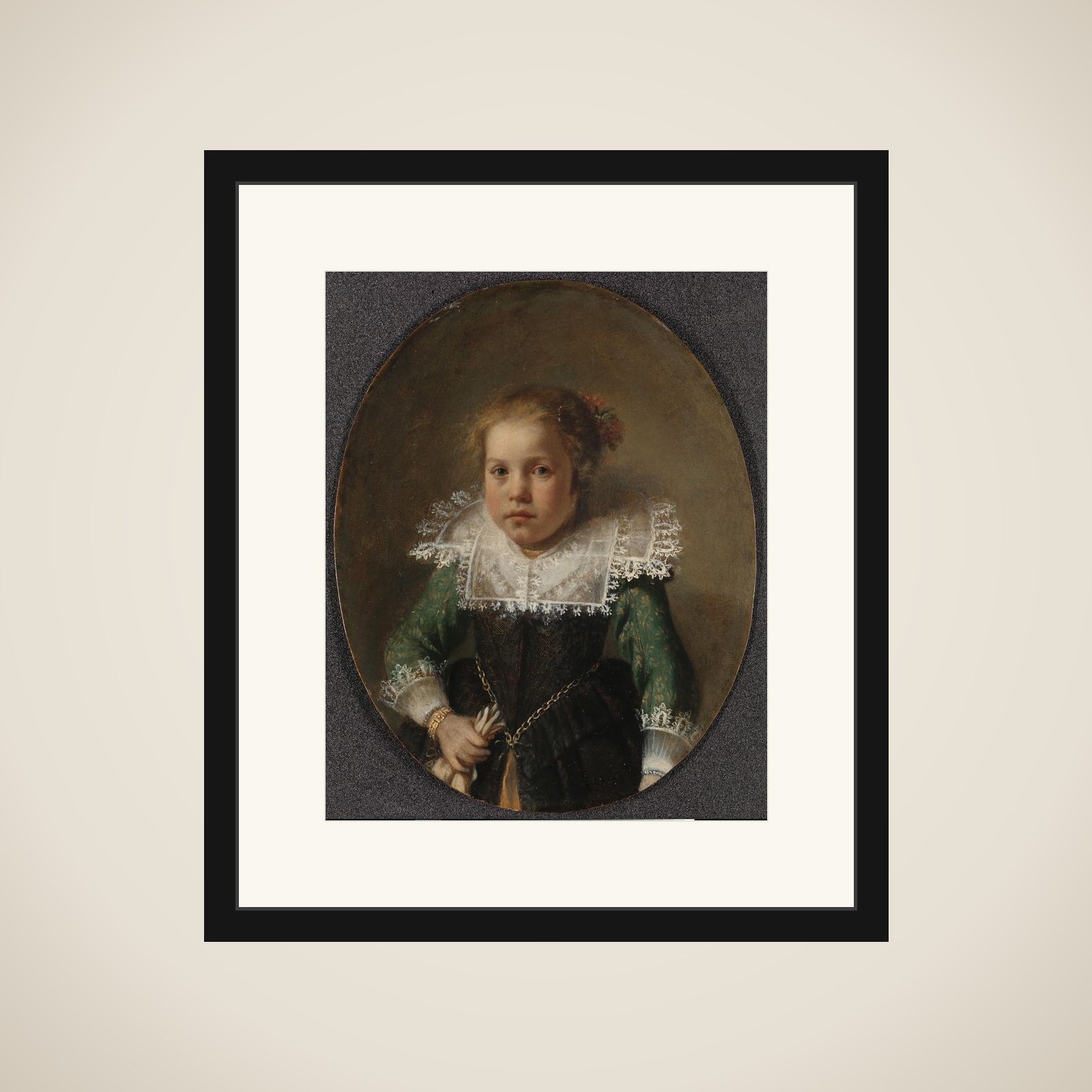 Portrait of Maria Cornelisdr van Esch framed
