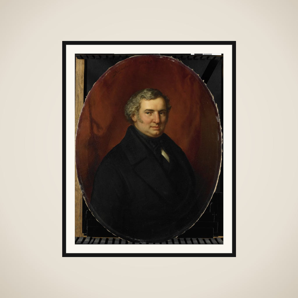 Posthumous Portrait of Hendrik André Cornelis Tierens, City Functionary of Heusden framed