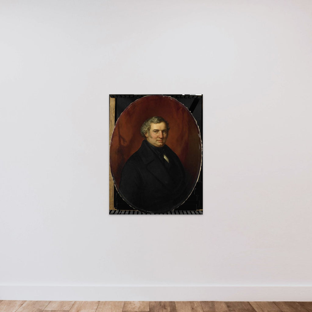 Posthumous Portrait of Hendrik André Cornelis Tierens, City Functionary of Heusden unframed — shown to scale