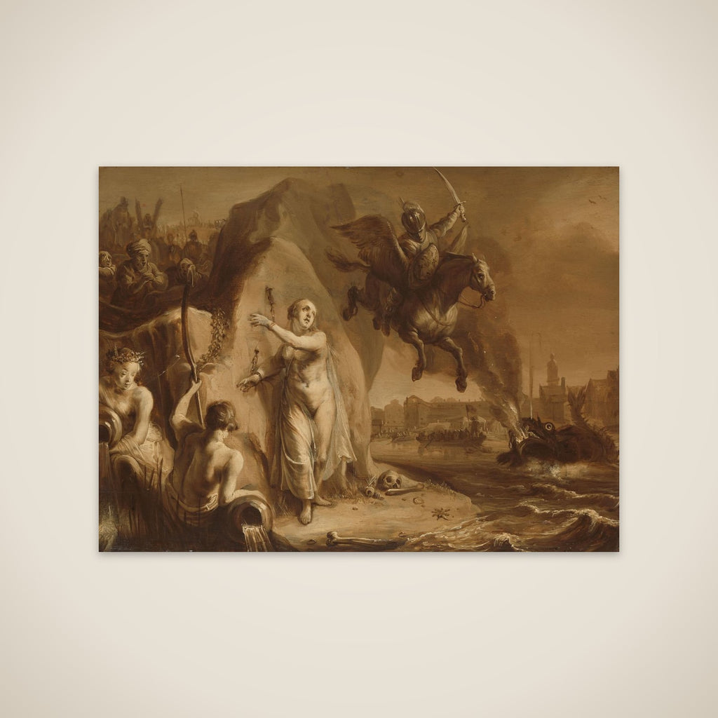 Perseus and Andromeda. Allegory of the liberation of the Netherlands by Prince Frederik Hendrik unframed print