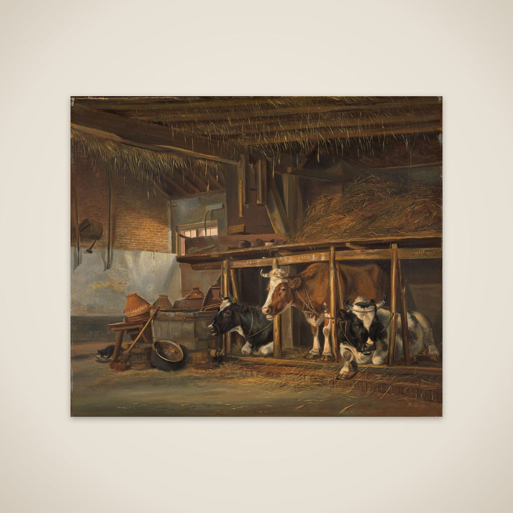 Cows in a Stable unframed print