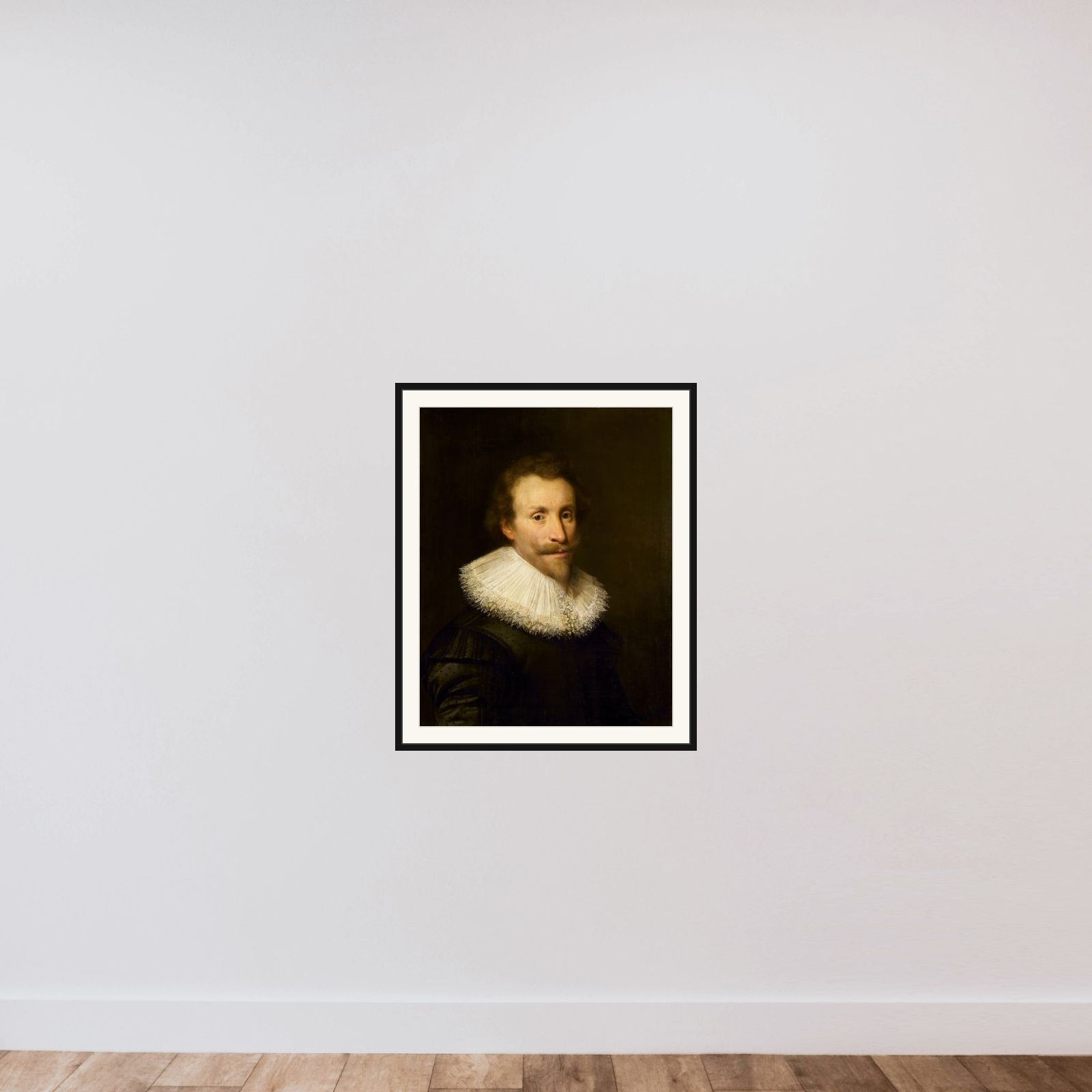 Portrait of a Man framed — shown to scale