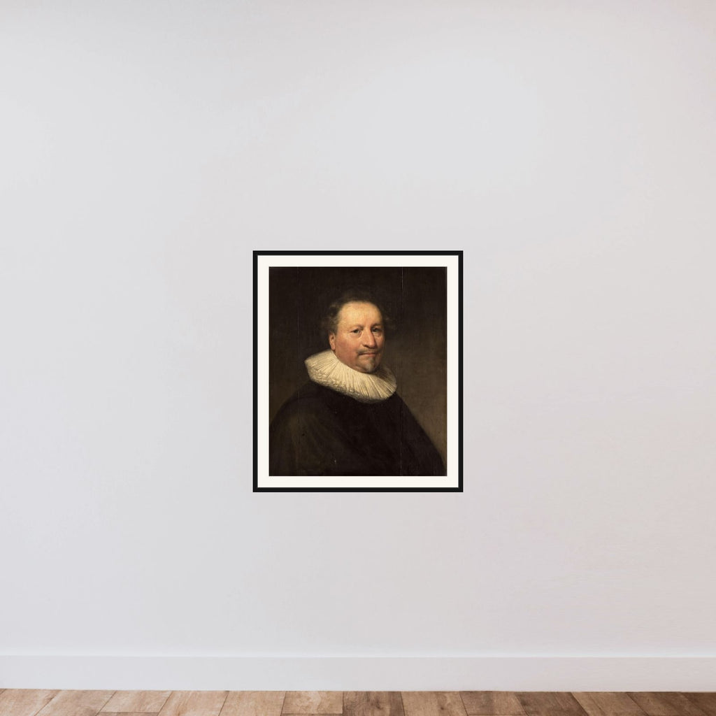 Portrait of a man, possibly Jan Doublet (1580-1650) framed — shown to scale