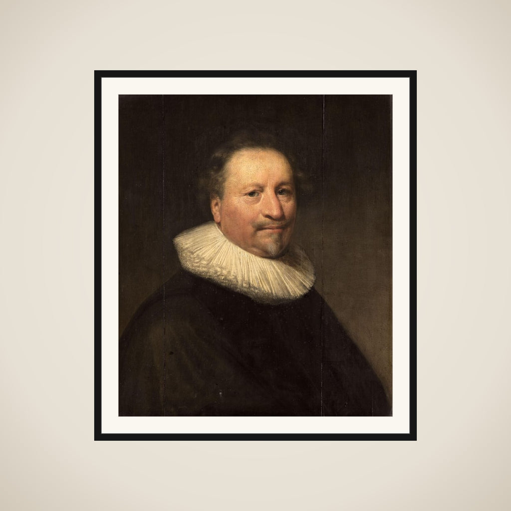 Portrait of a man, possibly Jan Doublet (1580-1650) framed
