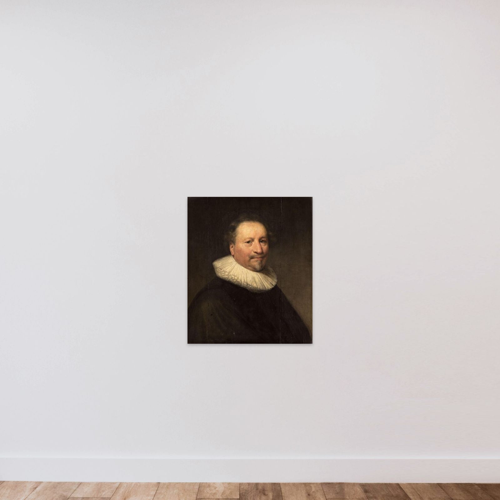 Portrait of a man, possibly Jan Doublet (1580-1650) unframed — shown to scale