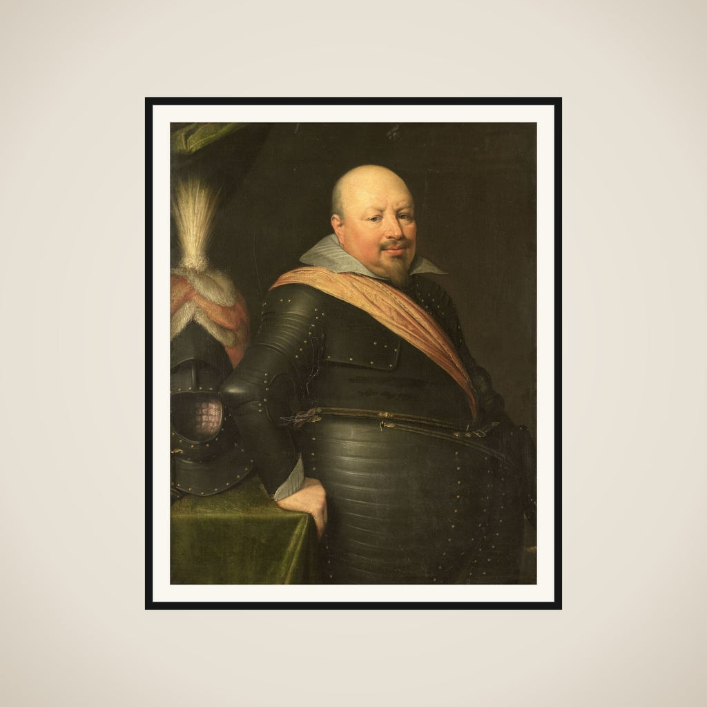 Portrait of Nicolaas Schmelzing (1561-1629) framed