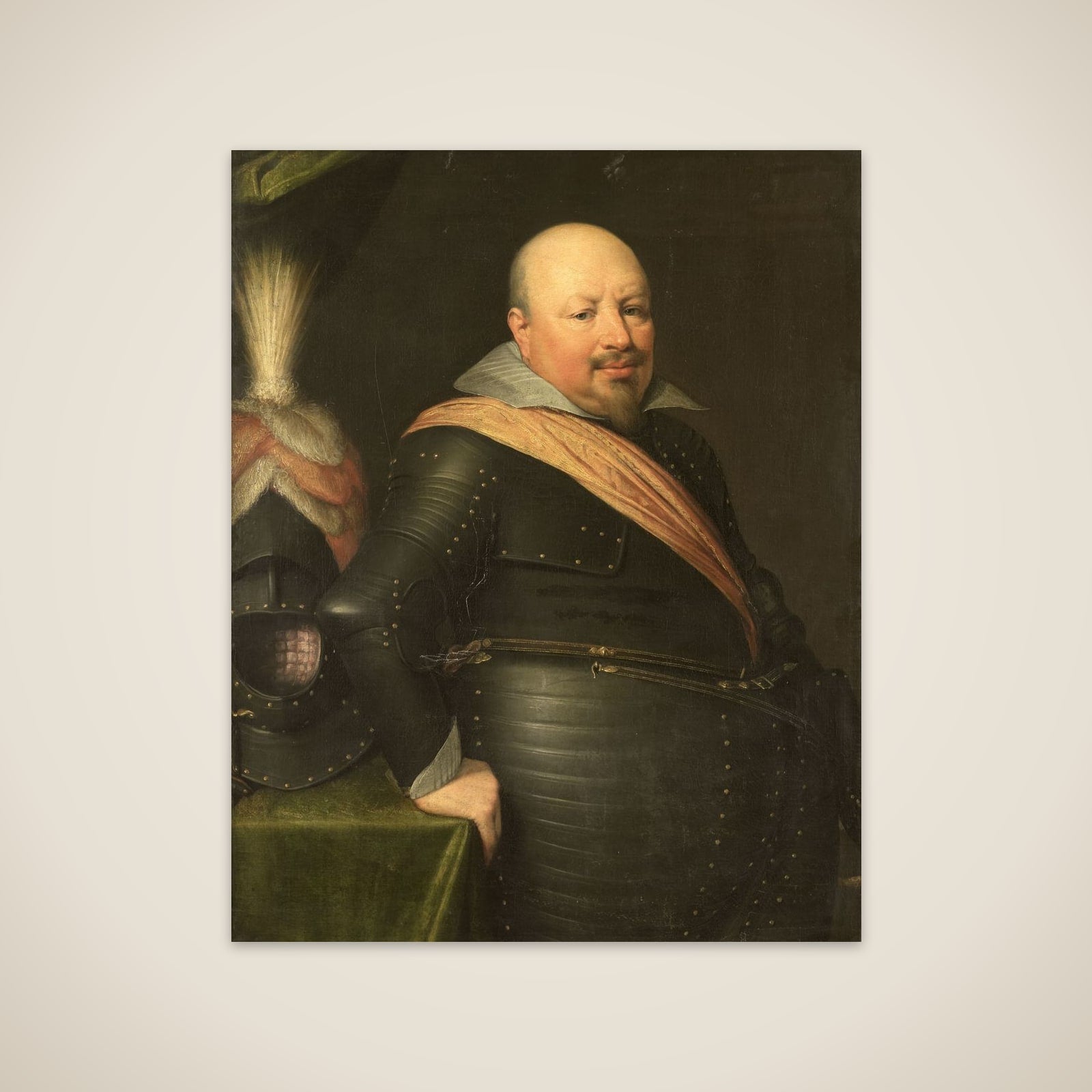 Portrait of Nicolaas Schmelzing (1561-1629) unframed print