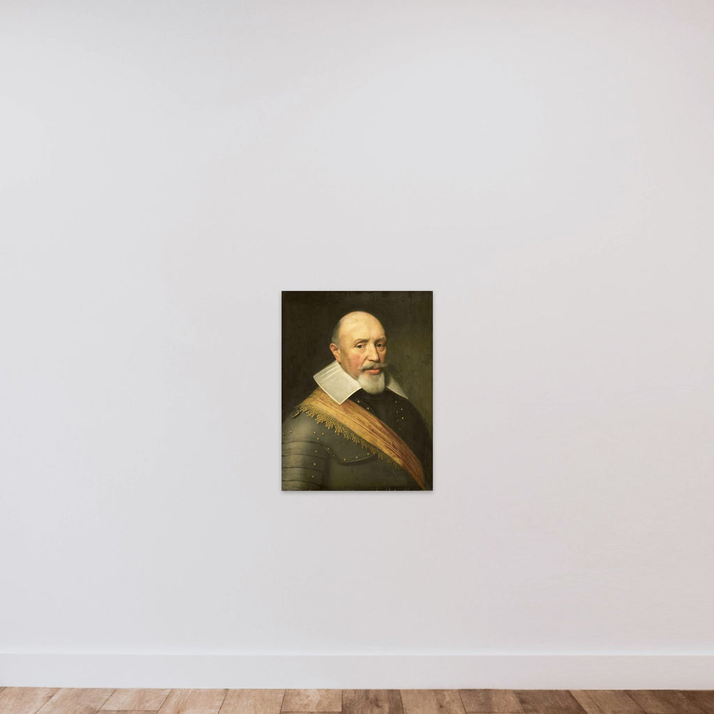 Portrait of an Officer unframed — shown to scale