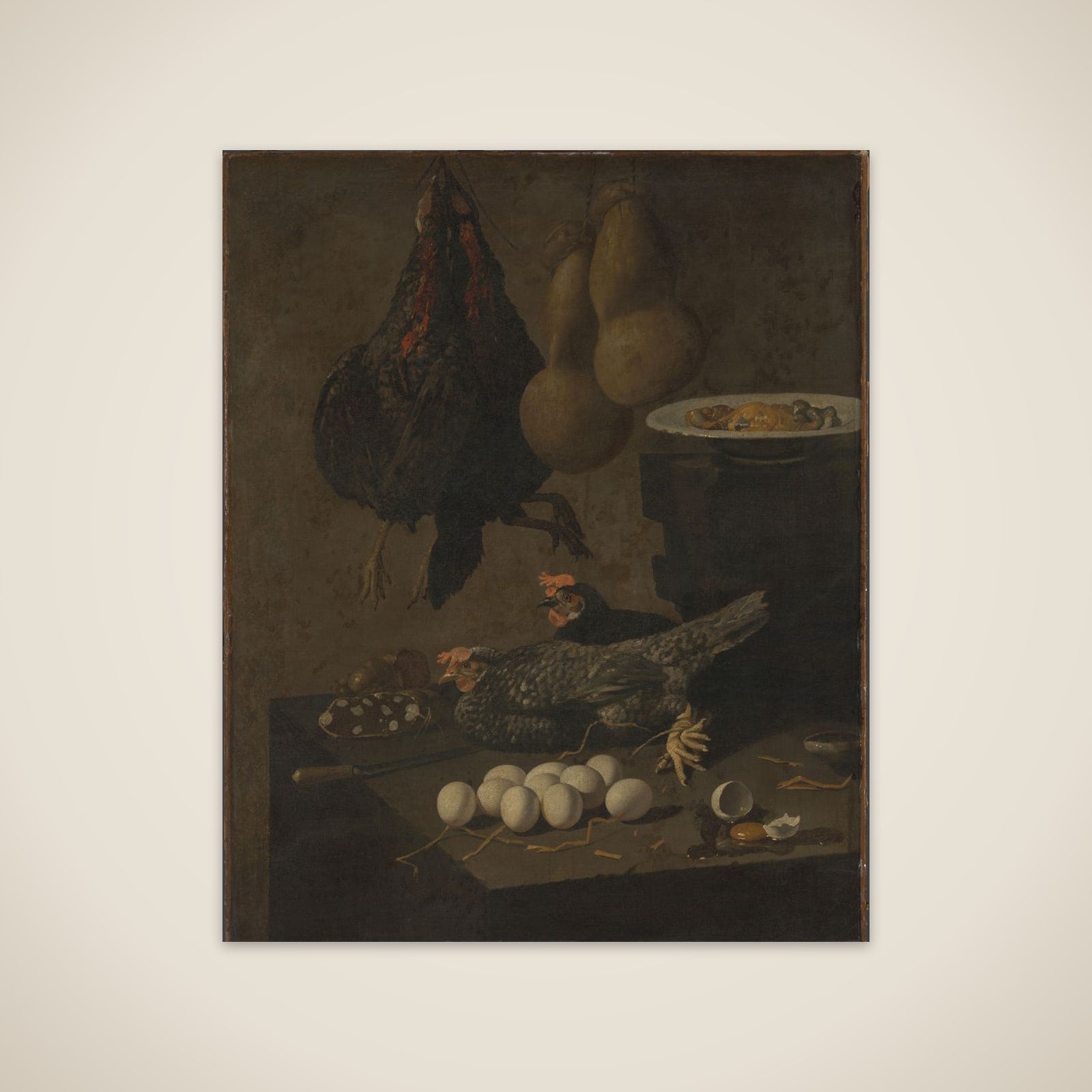 Still Life with Chickens and Eggs unframed print