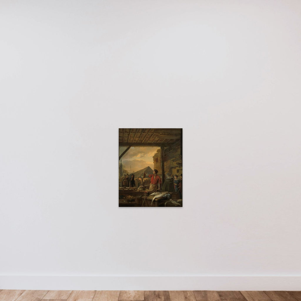 The Fish Market in Antwerp unframed — shown to scale