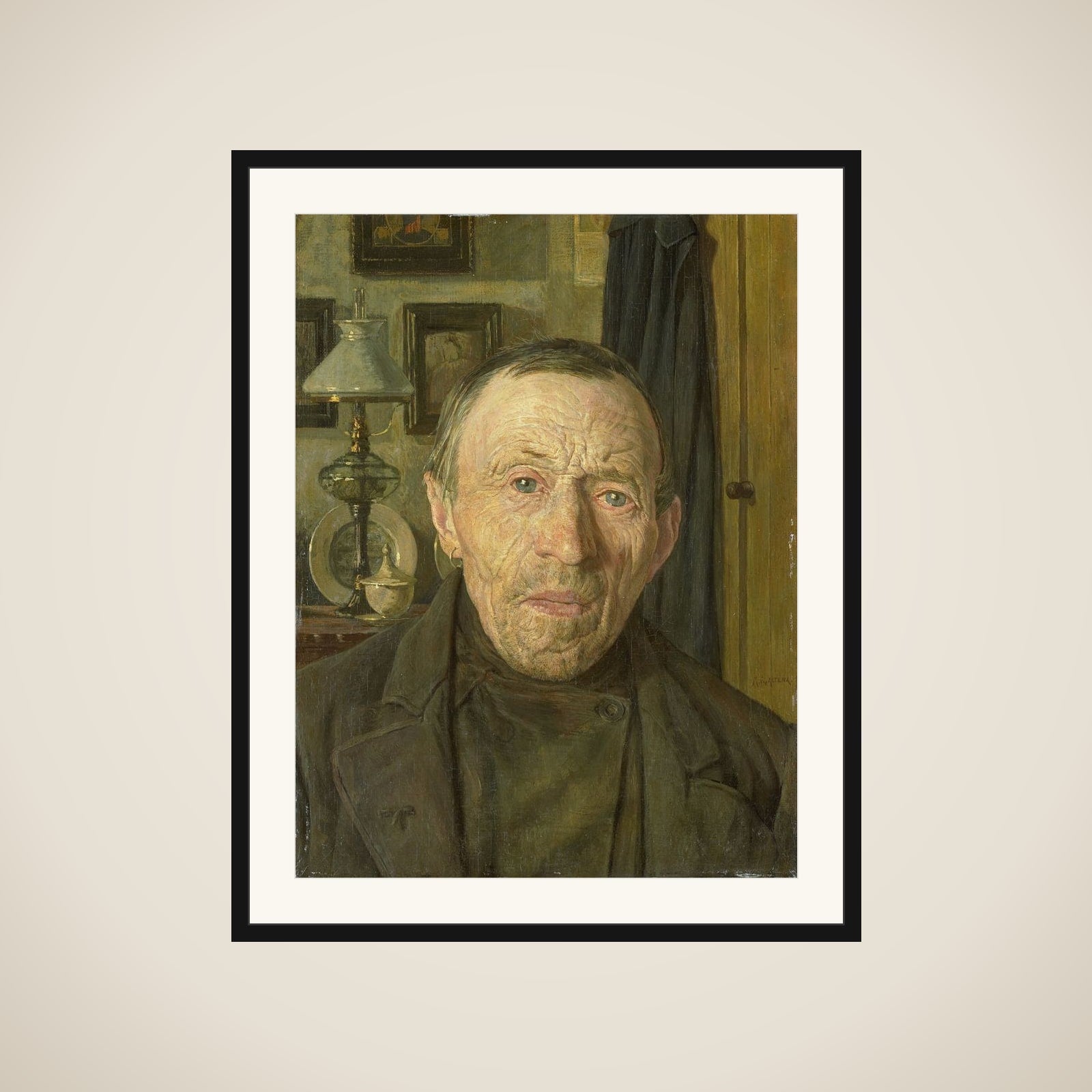 Boer uit Laren, Noord-Holland framed