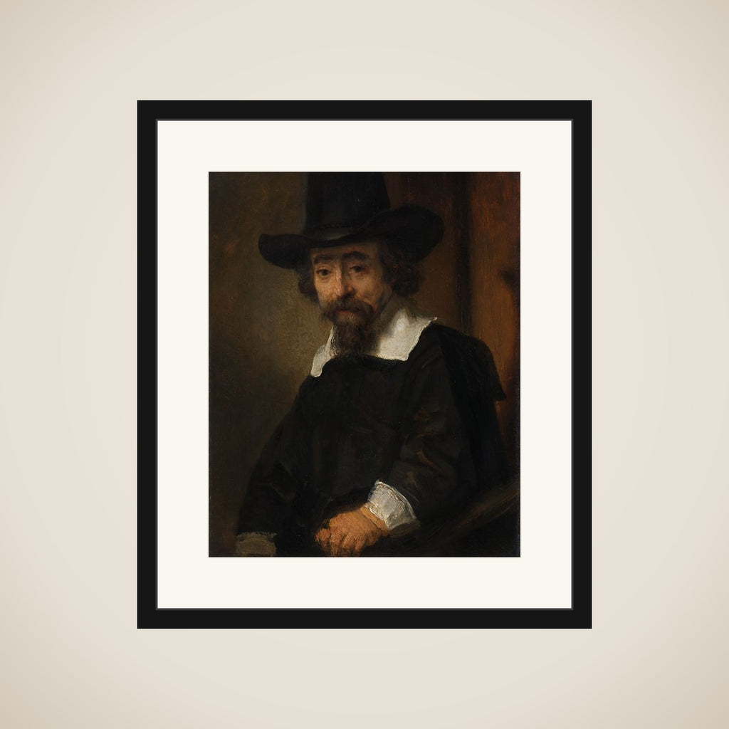 Portrait of a Man, thought to be Dr. Ephraïm Bueno framed