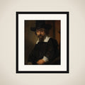 Portrait of a Man, thought to be Dr. Ephraïm Bueno framed