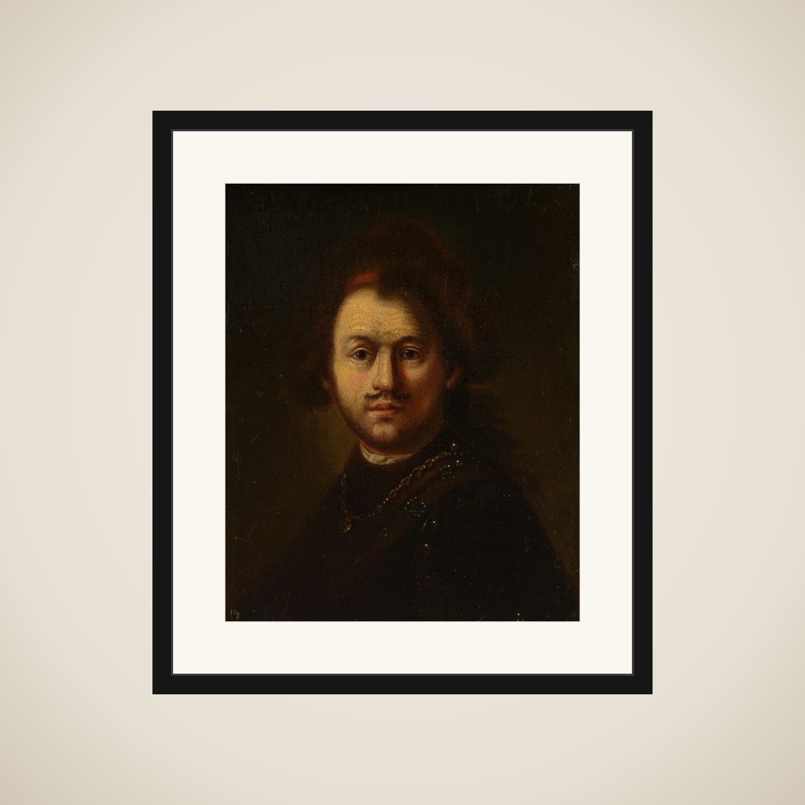 Self-Portrait framed