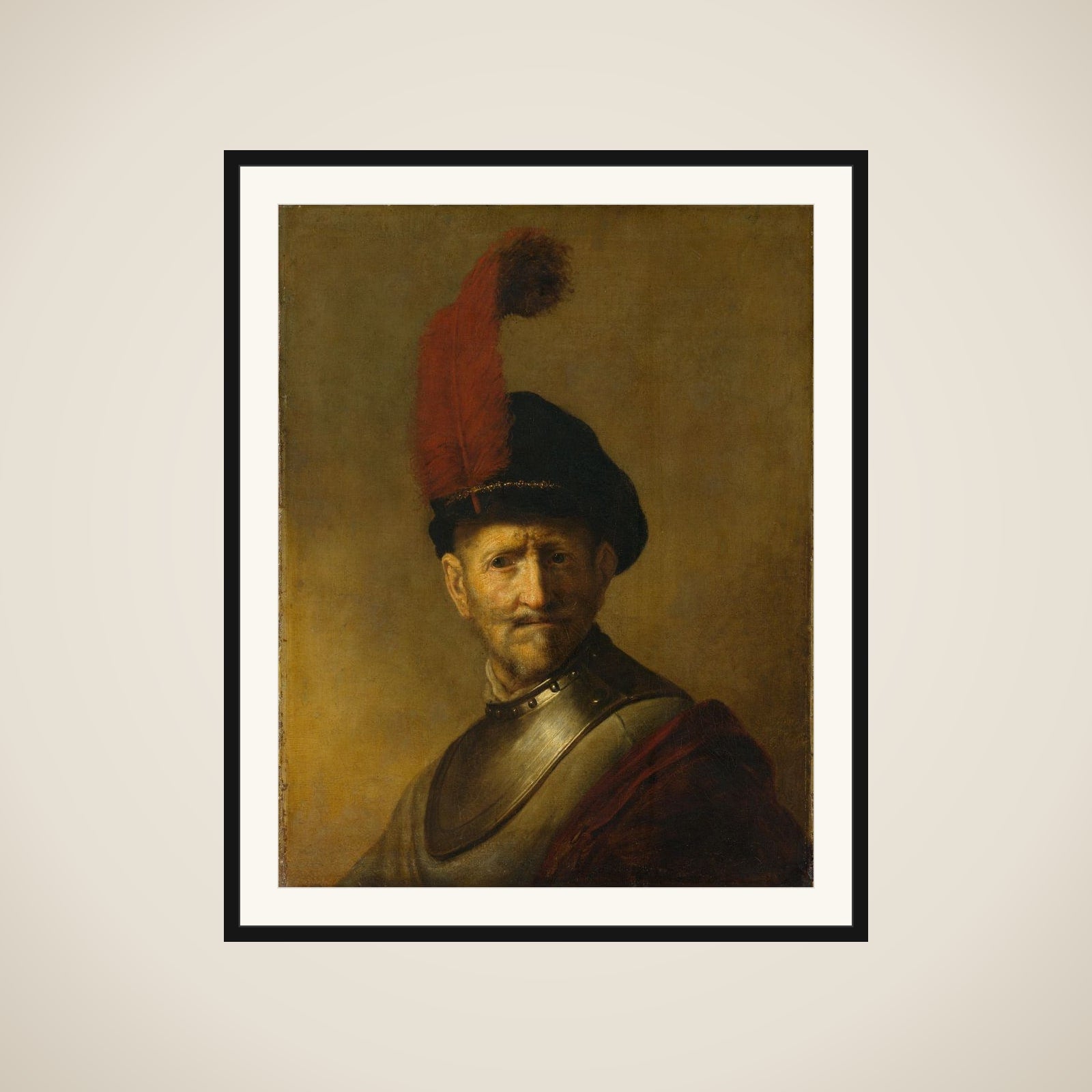 Portrait of a Man, perhaps Rembrandt's Father, Harmen Gerritsz van Rijn framed