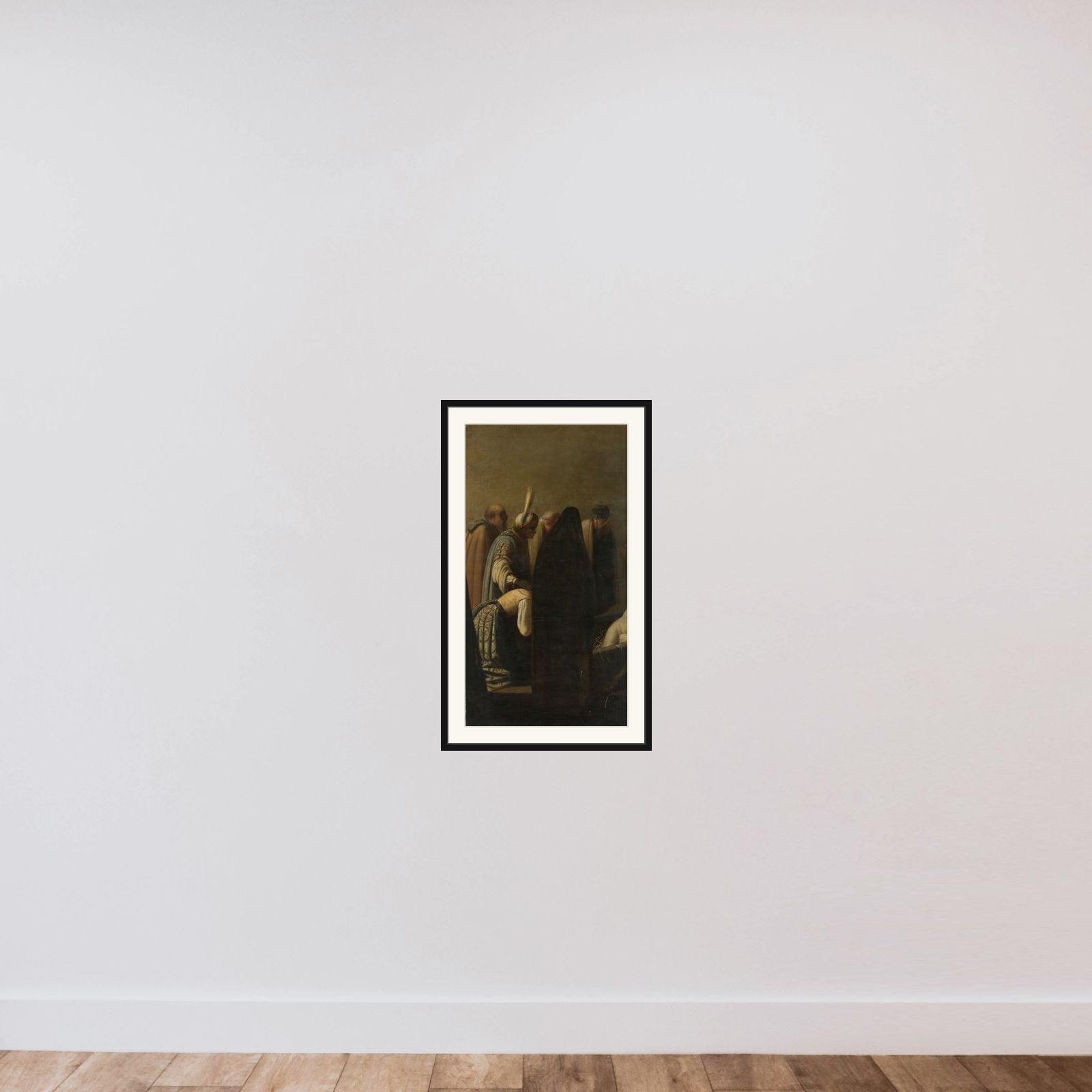 The raising of Lazarus framed — shown to scale