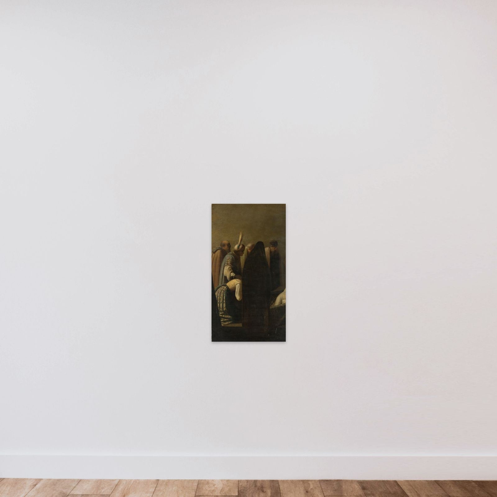 The raising of Lazarus unframed — shown to scale