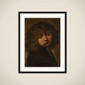 Head of a Boy framed