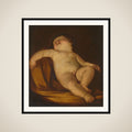 Sleeping Putto framed