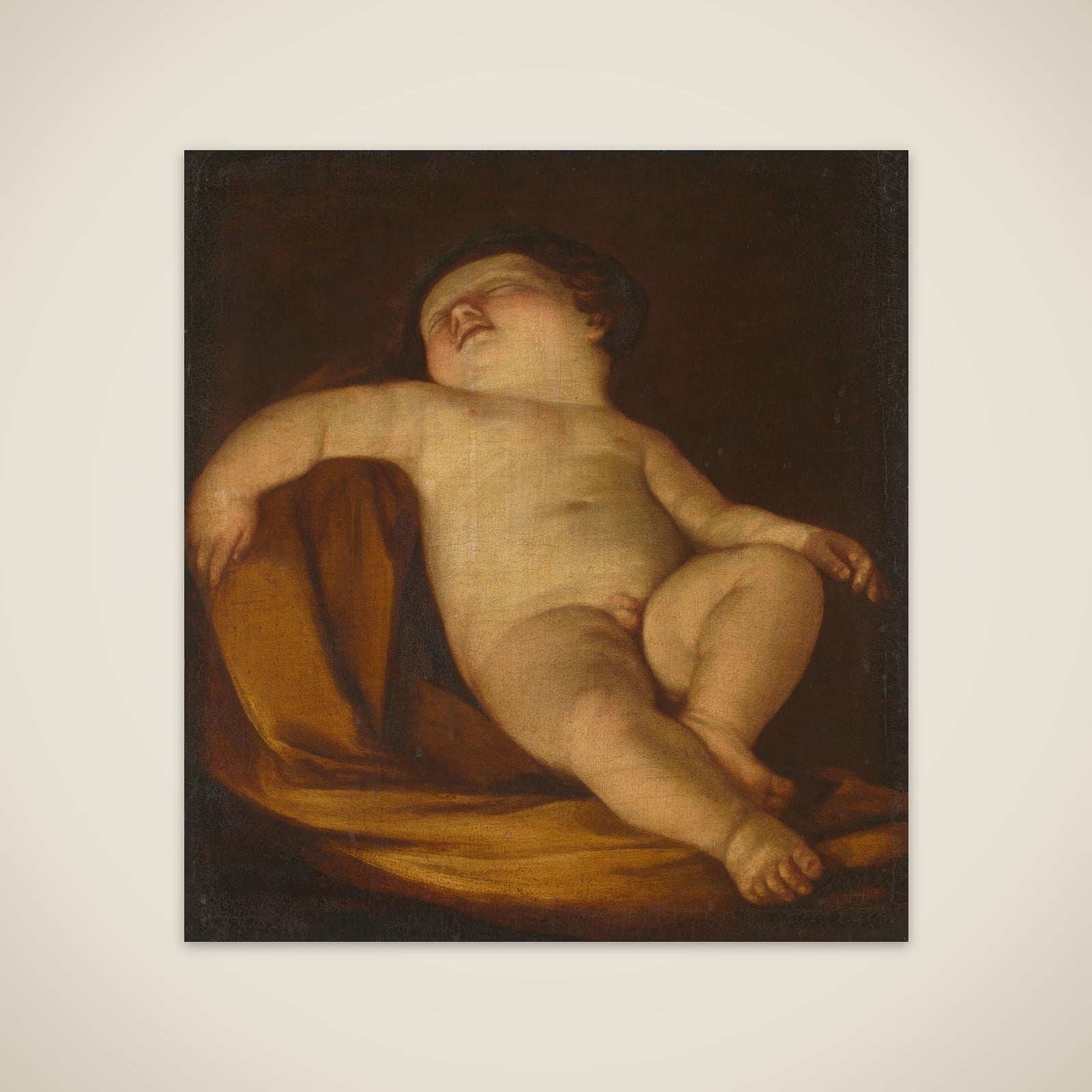 Sleeping Putto unframed print