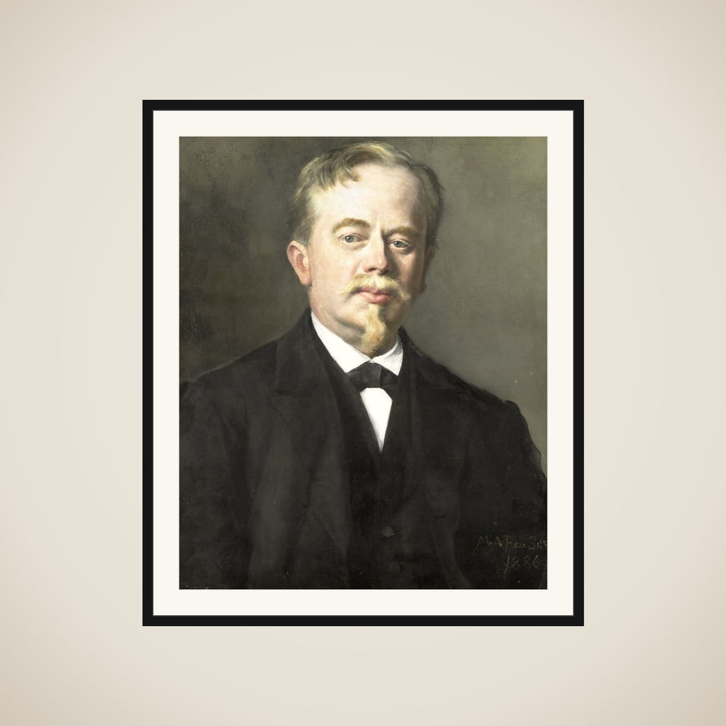 Portrait of Augustus Allebé (1838-1927) framed
