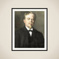 Portrait of Augustus Allebé (1838-1927) framed