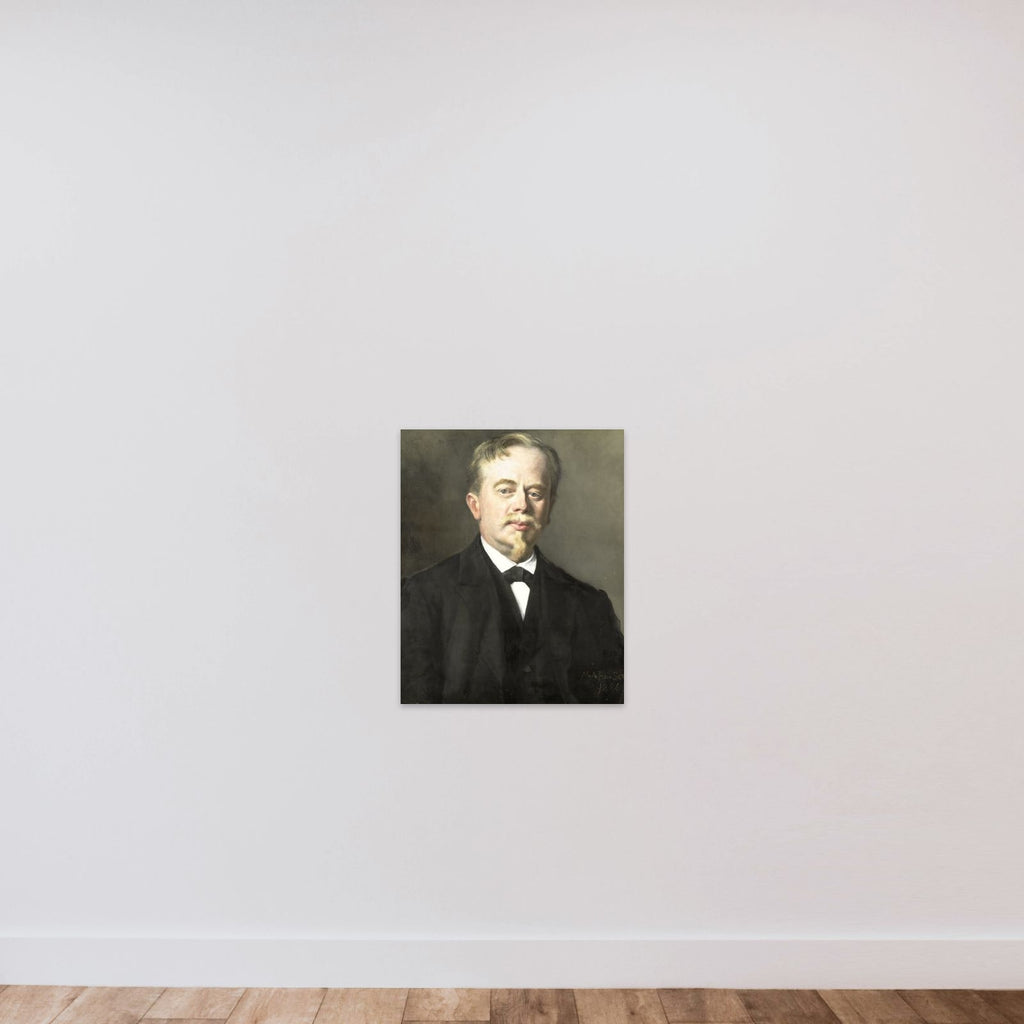 Portrait of Augustus Allebé (1838-1927) unframed — shown to scale