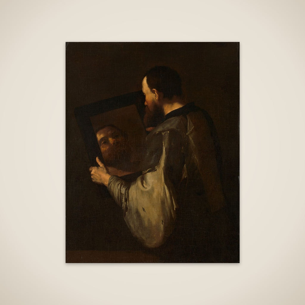 Philosopher with Mirror unframed print