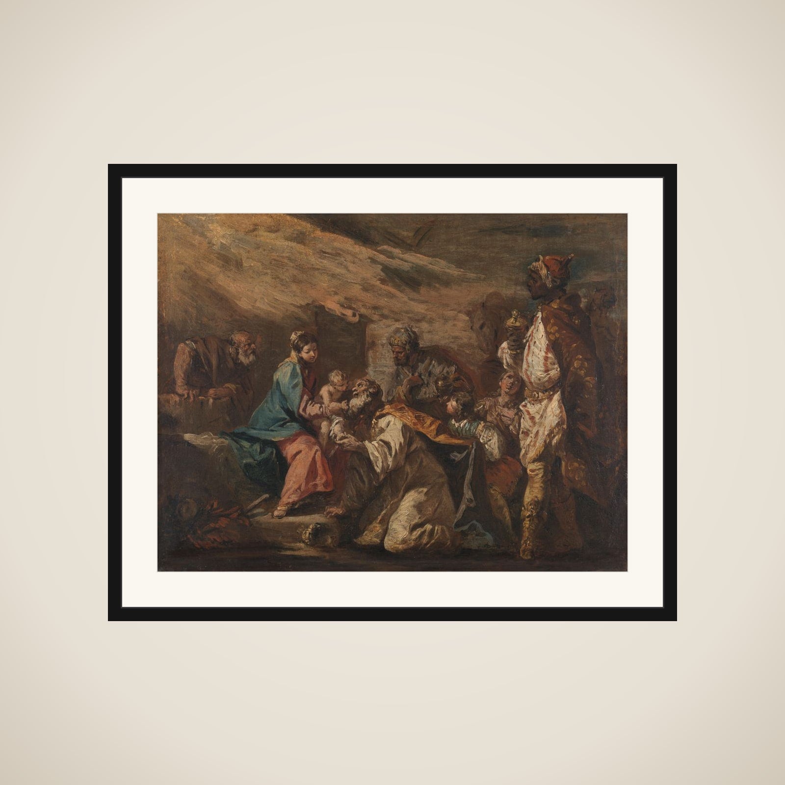 Adoration of the Magi framed
