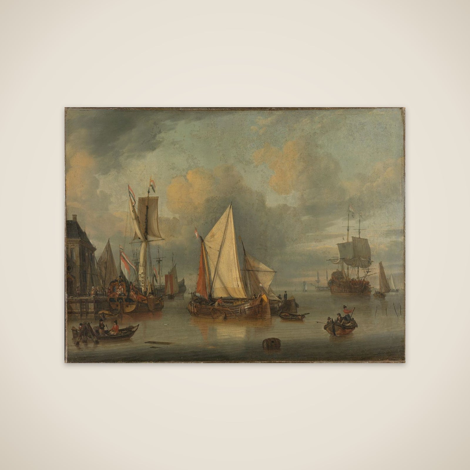 A Calm (Ships in the Harbor by Calm Weather) unframed print