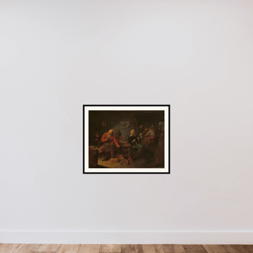 Interior of a Cobbler’s Shop framed — shown to scale