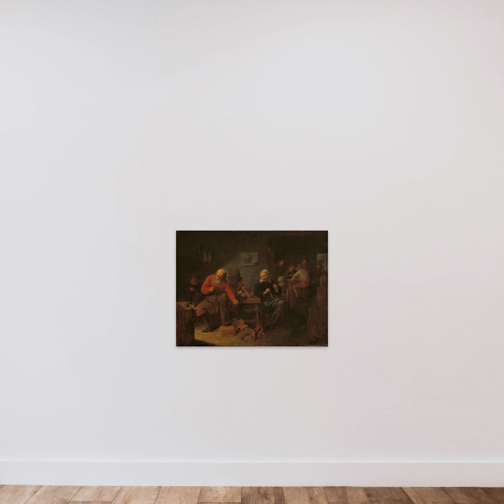 Interior of a Cobbler’s Shop unframed — shown to scale