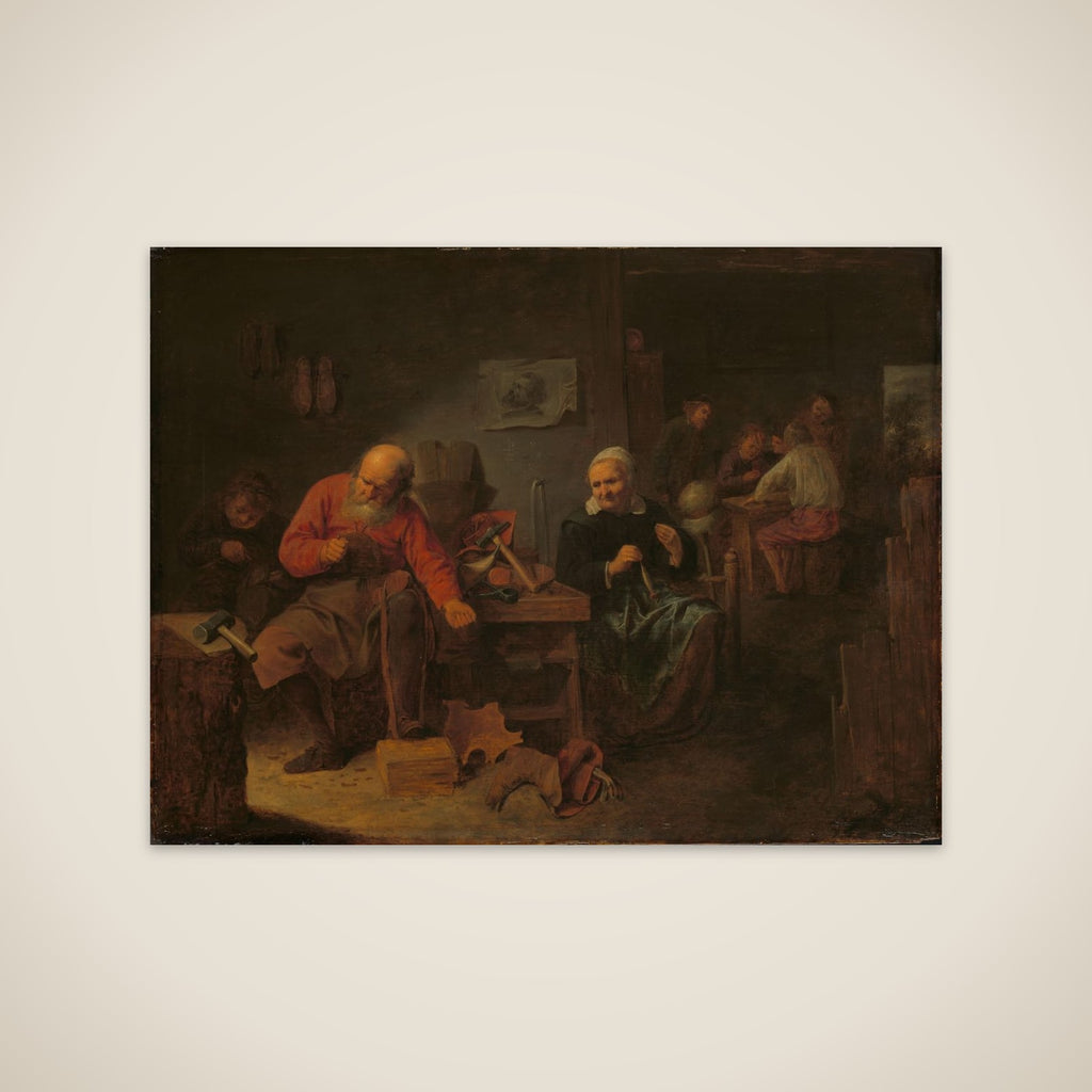 Interior of a Cobbler’s Shop unframed print