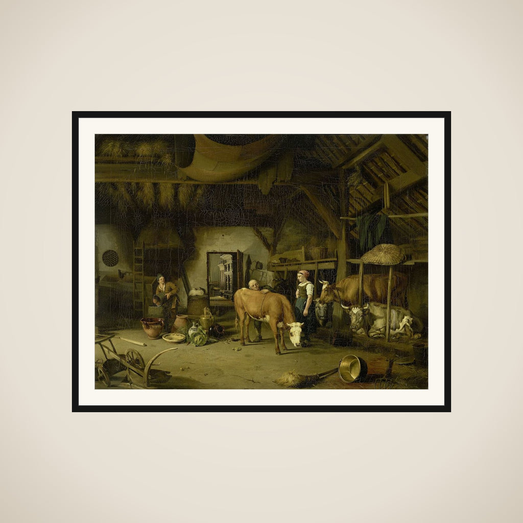 Peasant Interior framed