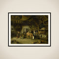 Peasant Interior framed
