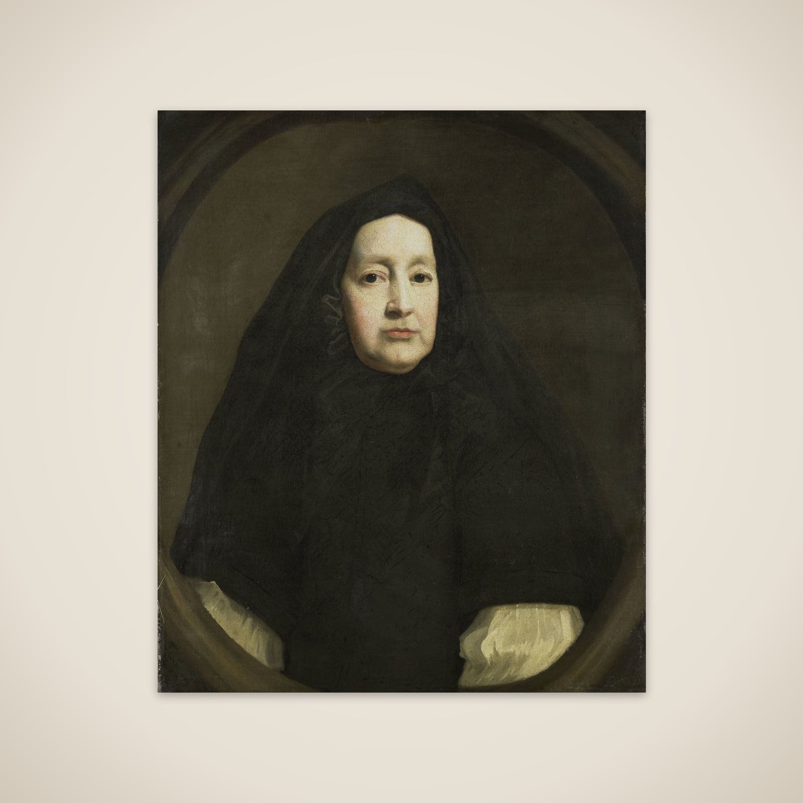 Portrait of Katharine Elliot (died 1688), Dresser of Duchess Anne of York and First Woman of the Bedchamber of Queen Mary of Modena, the first and second Wives of James II of England, respectively unframed print