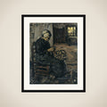 Peasant Woman Peeling Potatoes framed