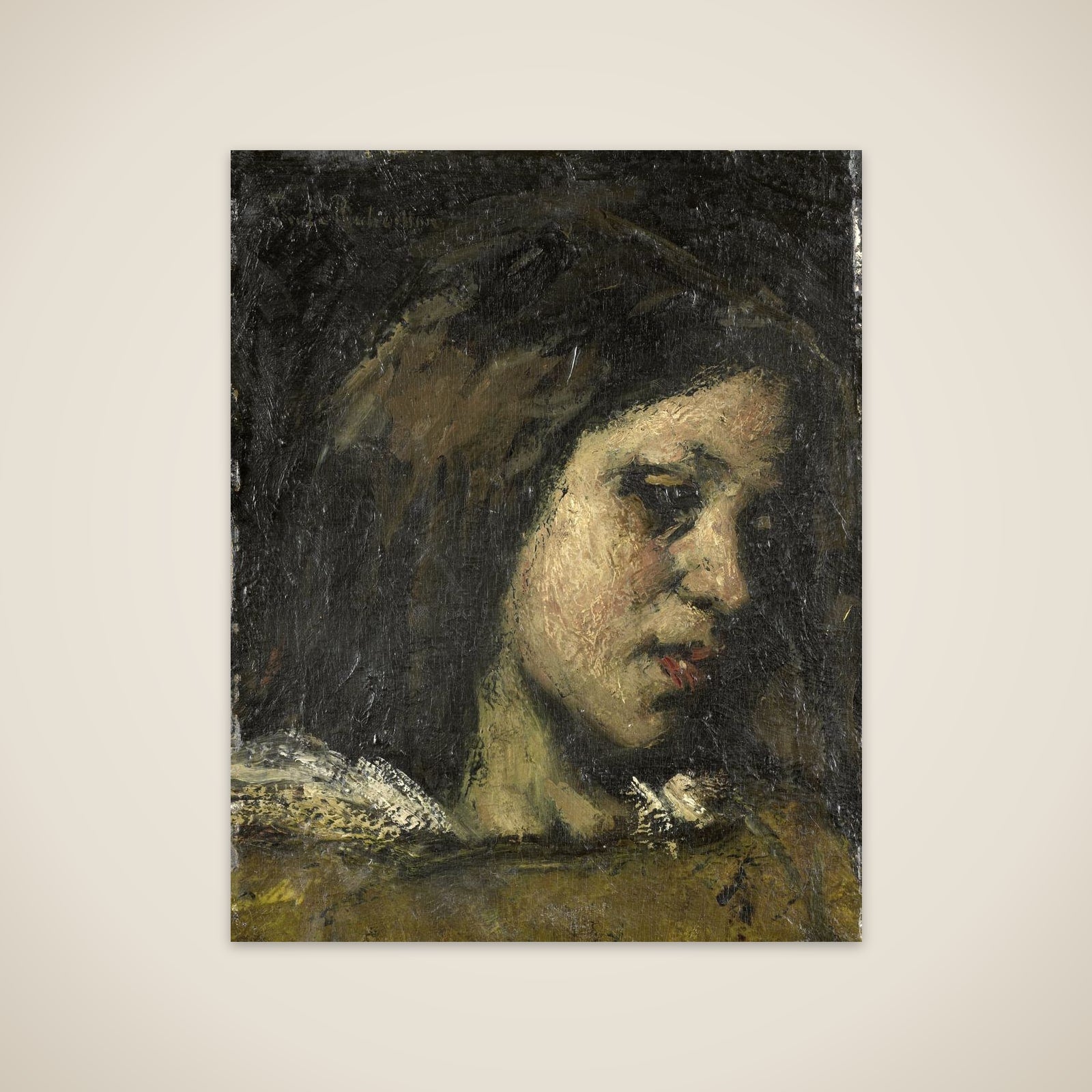 Portrait of a Young Woman unframed print