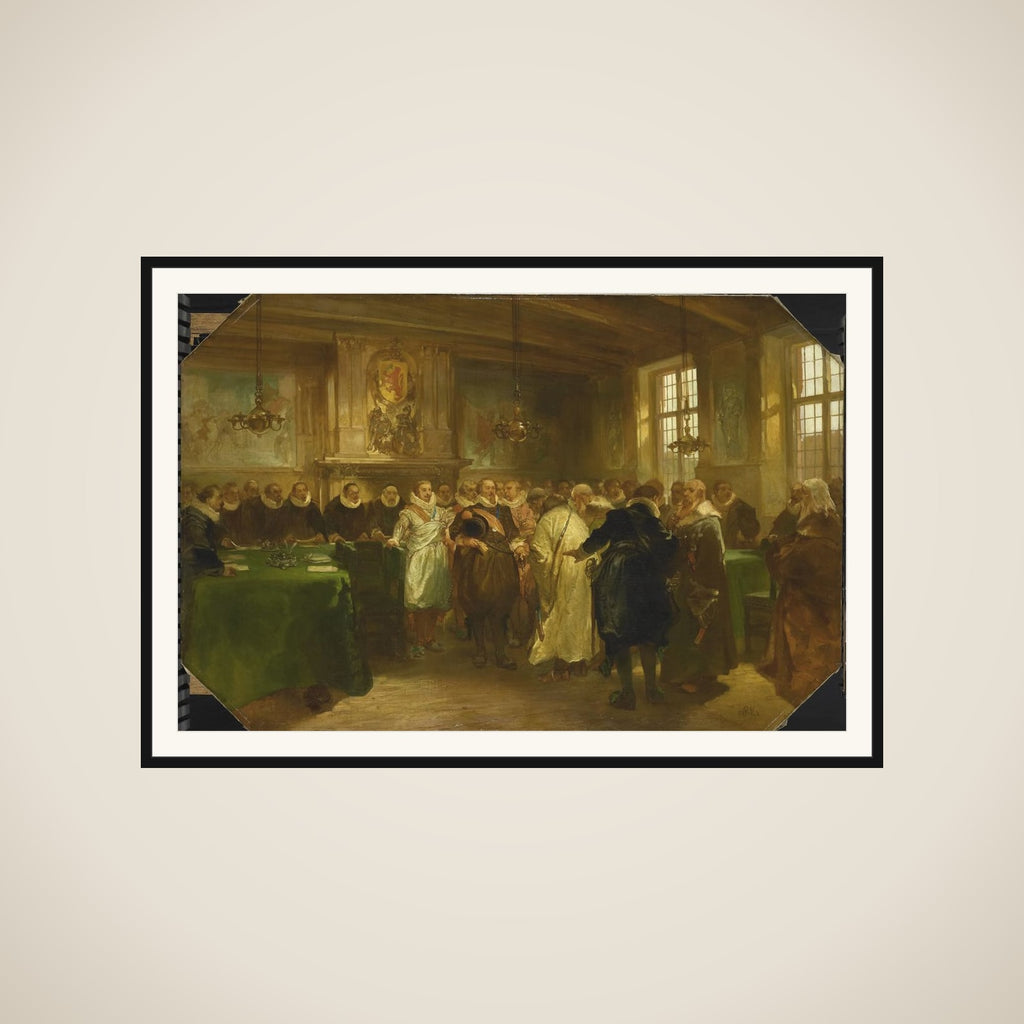 Prince Maurits Receiving a Russian Delegation in 1614 framed