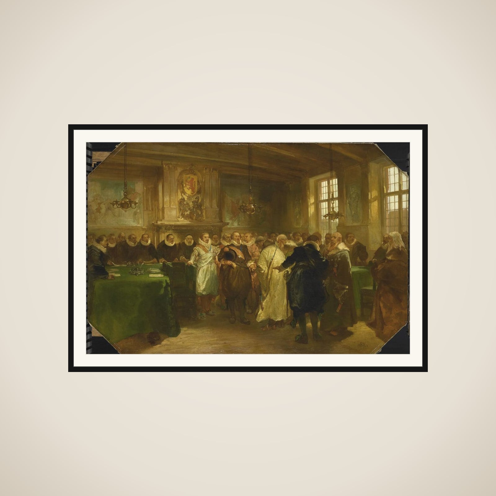 Prince Maurits Receiving a Russian Delegation in 1614 framed