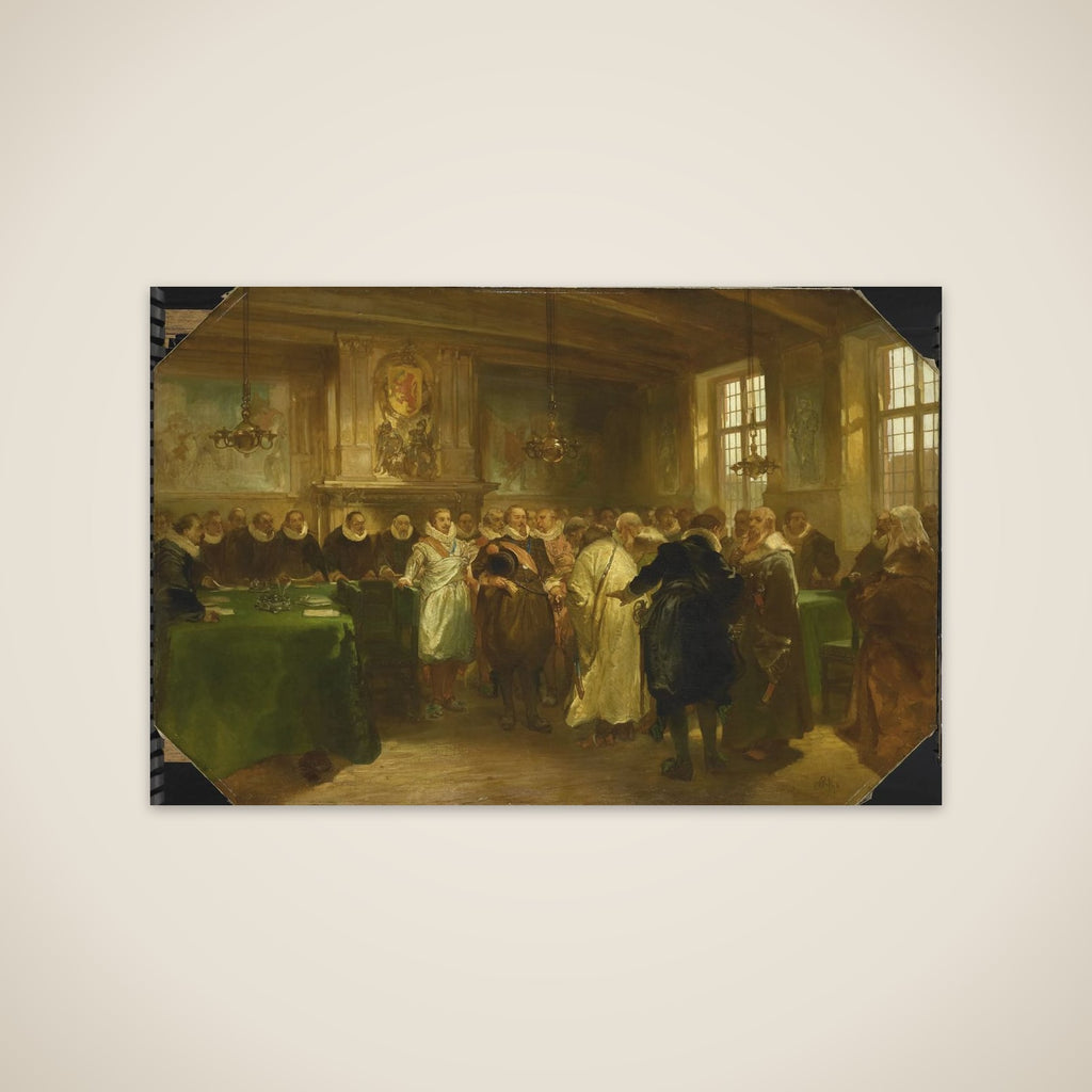 Prince Maurits Receiving a Russian Delegation in 1614 unframed print
