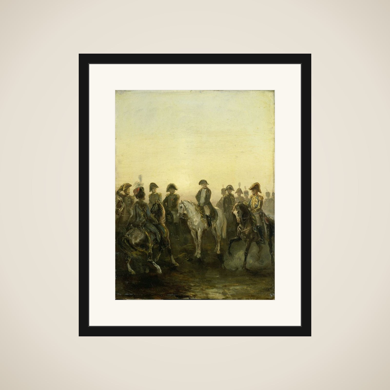 Napoleon with his Staff framed