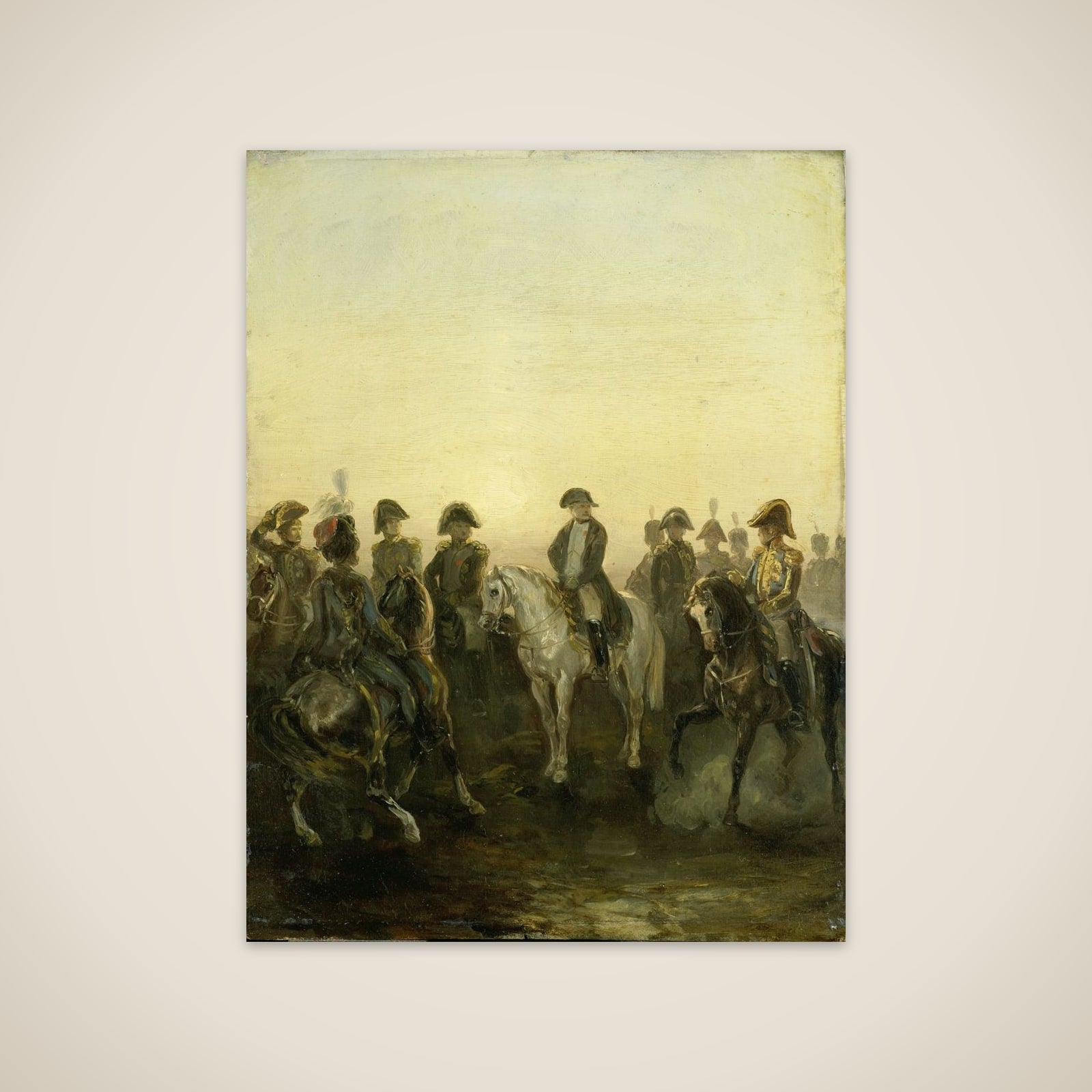 Napoleon with his Staff unframed print
